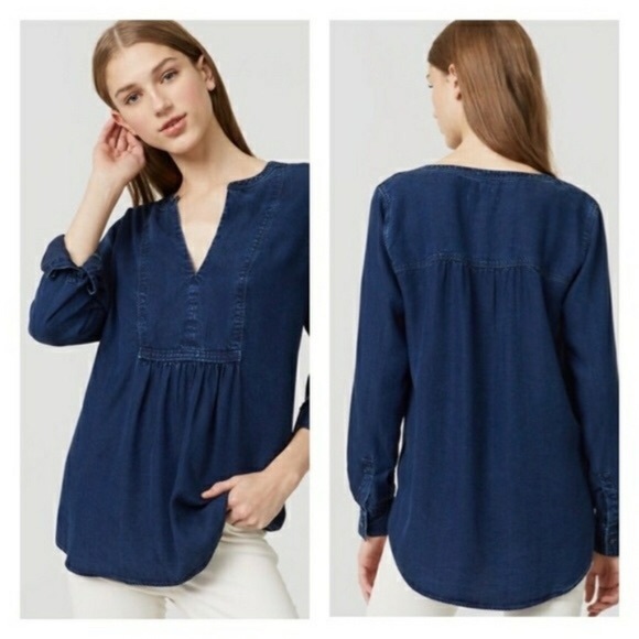 LOFT Tops - LOFT • Softened Denim Tunic